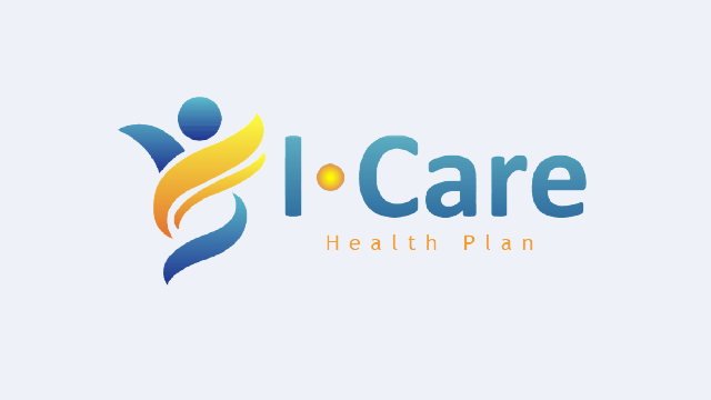 Blue and yellow I-Care Health Plan logo.